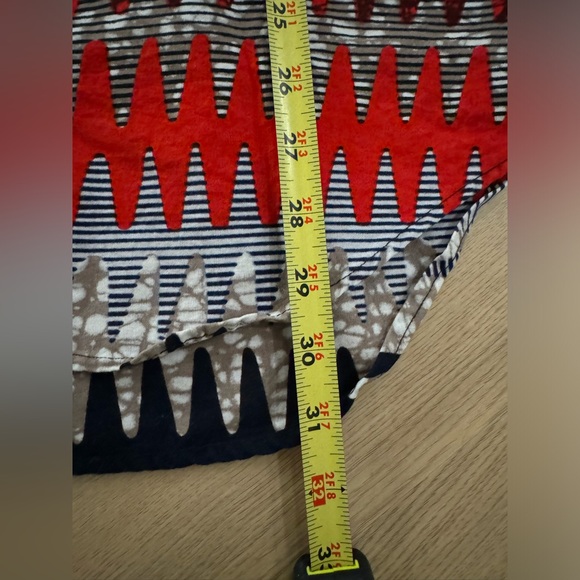 ZURI Women’s Red AC/DC Cotton Tunic Sz Med - Picture 9 of 9